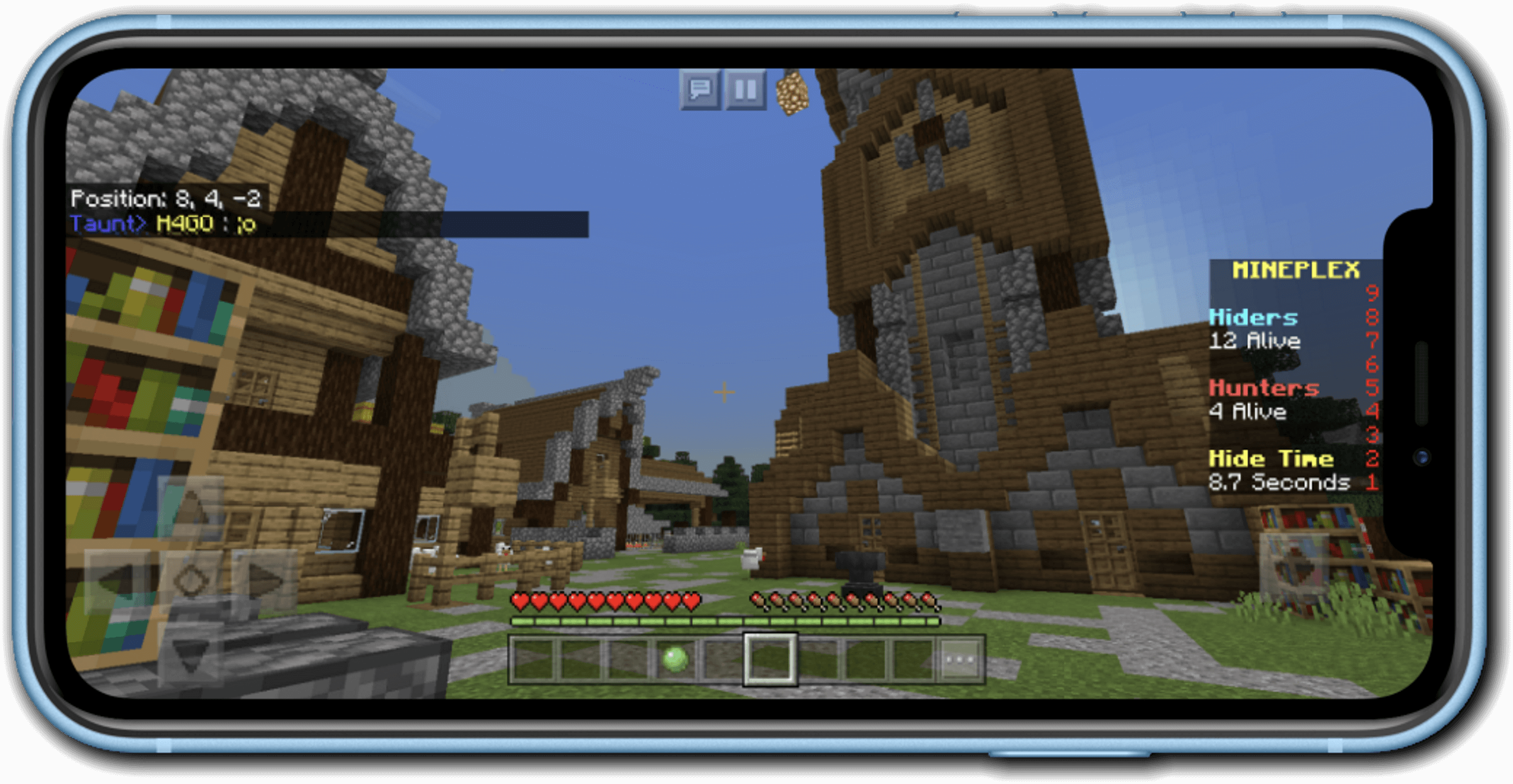 image of bedrock client on java edition server